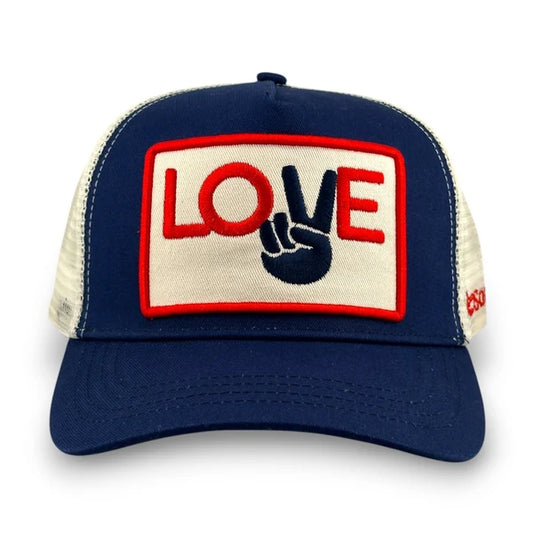 Love & Peace Trucker - Navy