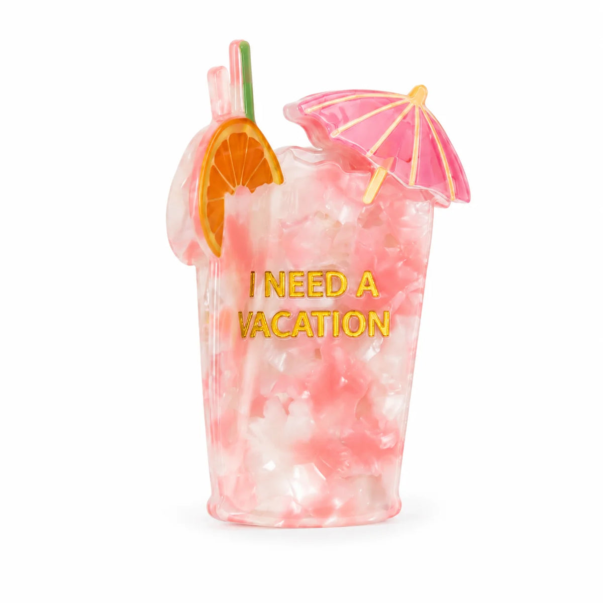 I Need A Vacation - Cocktail Hair Claw Clip