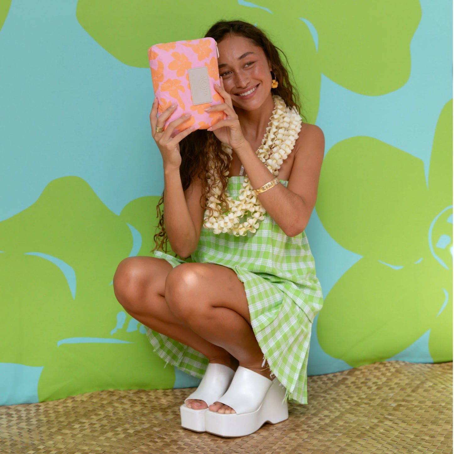 Lei Garden Mid Pink Orange