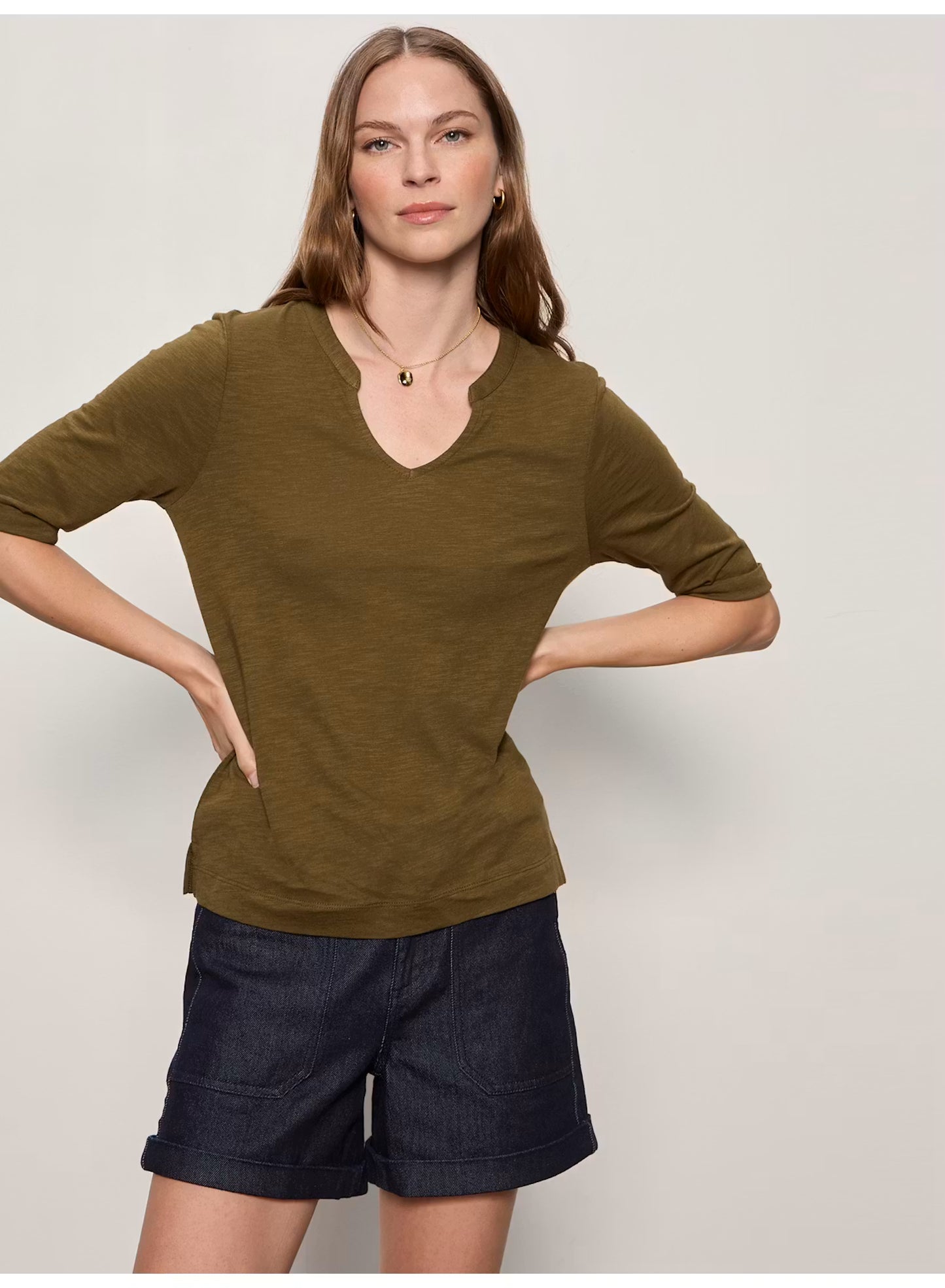 Dolce Notch Neck Tee