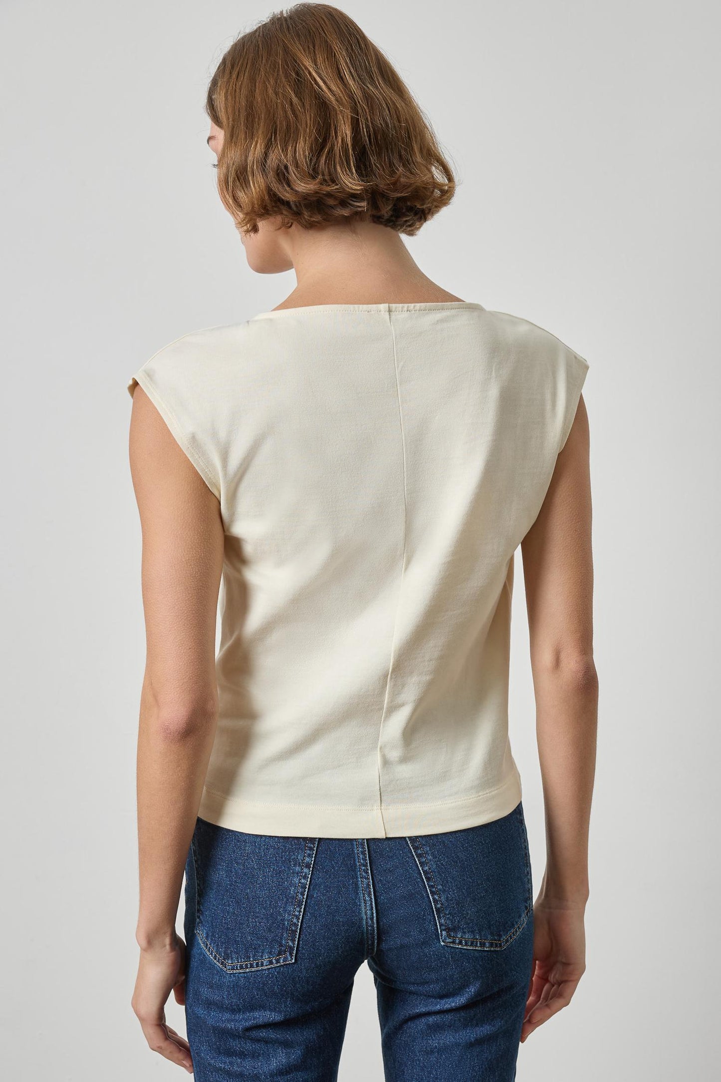 Drape Neck Wedge Top - Rope