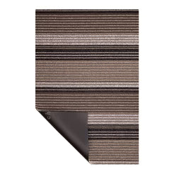 Chilewich Doormat Pleat Stripe Shag Mats - Oyster