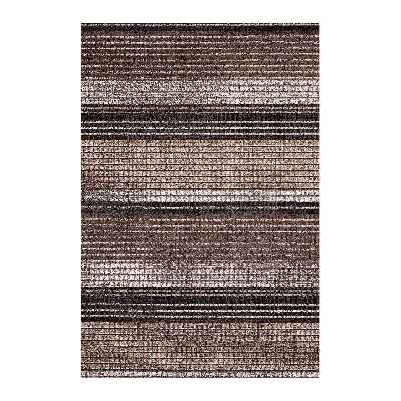 Chilewich Doormat Pleat Stripe Shag Mats - Oyster