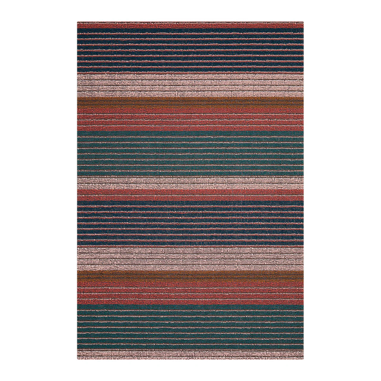 Chilewich doormat Pleat Stripe Shag Mats - Raspberry