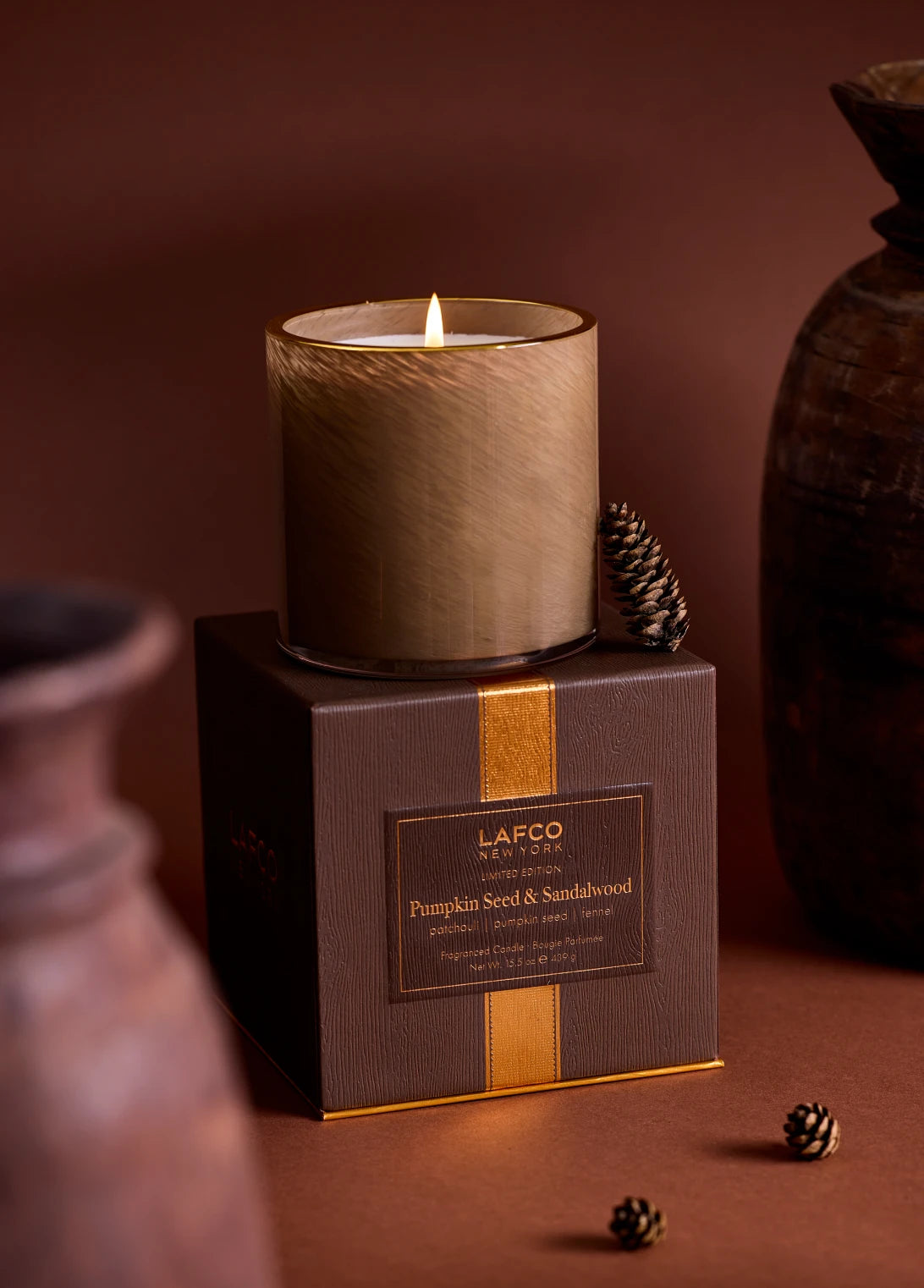 Pumpkin Seed & Sandalwood Candle - Signature 15.5 oz