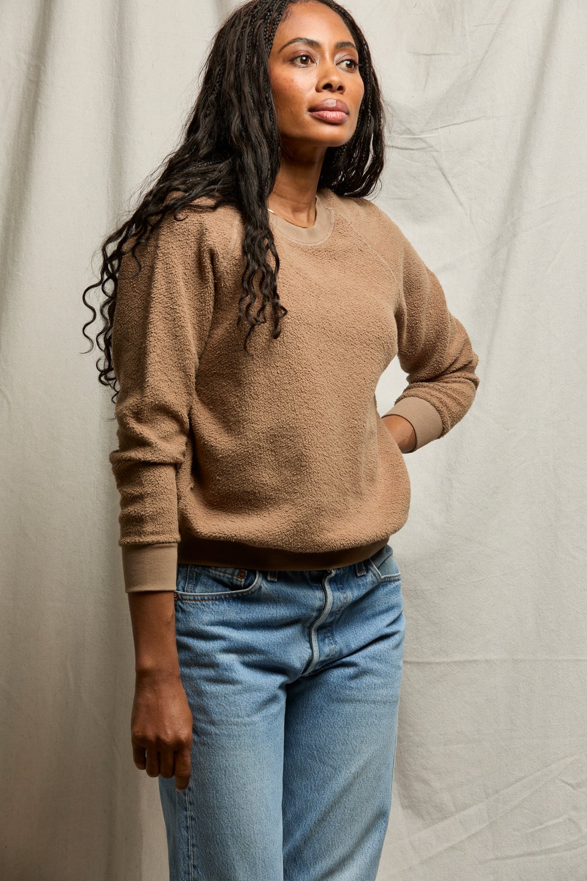 Ziggy Reverse Fleece LS Crewneck Sweatshirt