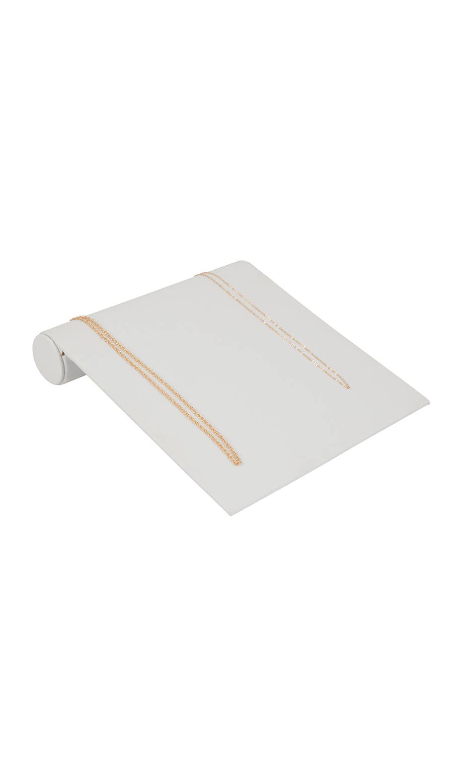 White Faux Leather Bracelet Ramp - 8"L x 8 1/2"W x 1 3/4"H