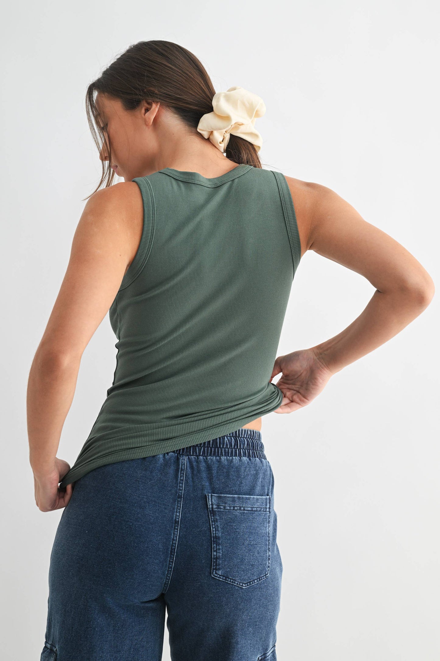 Essential Micro-Ribbed Athleisure Tank Top