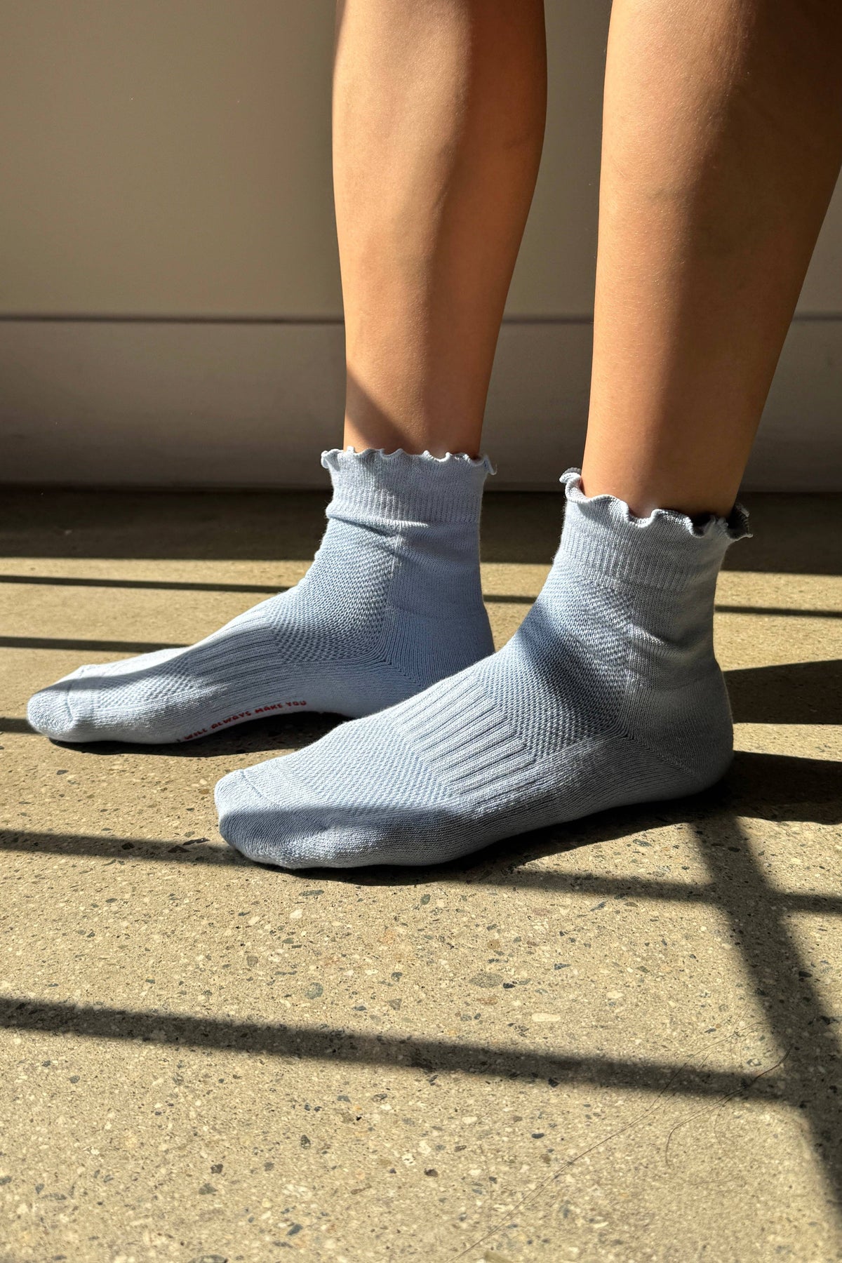 Ruffled Hugger Crew Socks