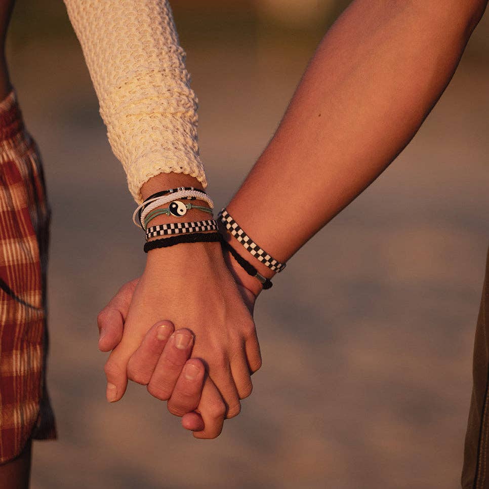 "Balance" Black & White Yin Yang Hair Tie Bracelets