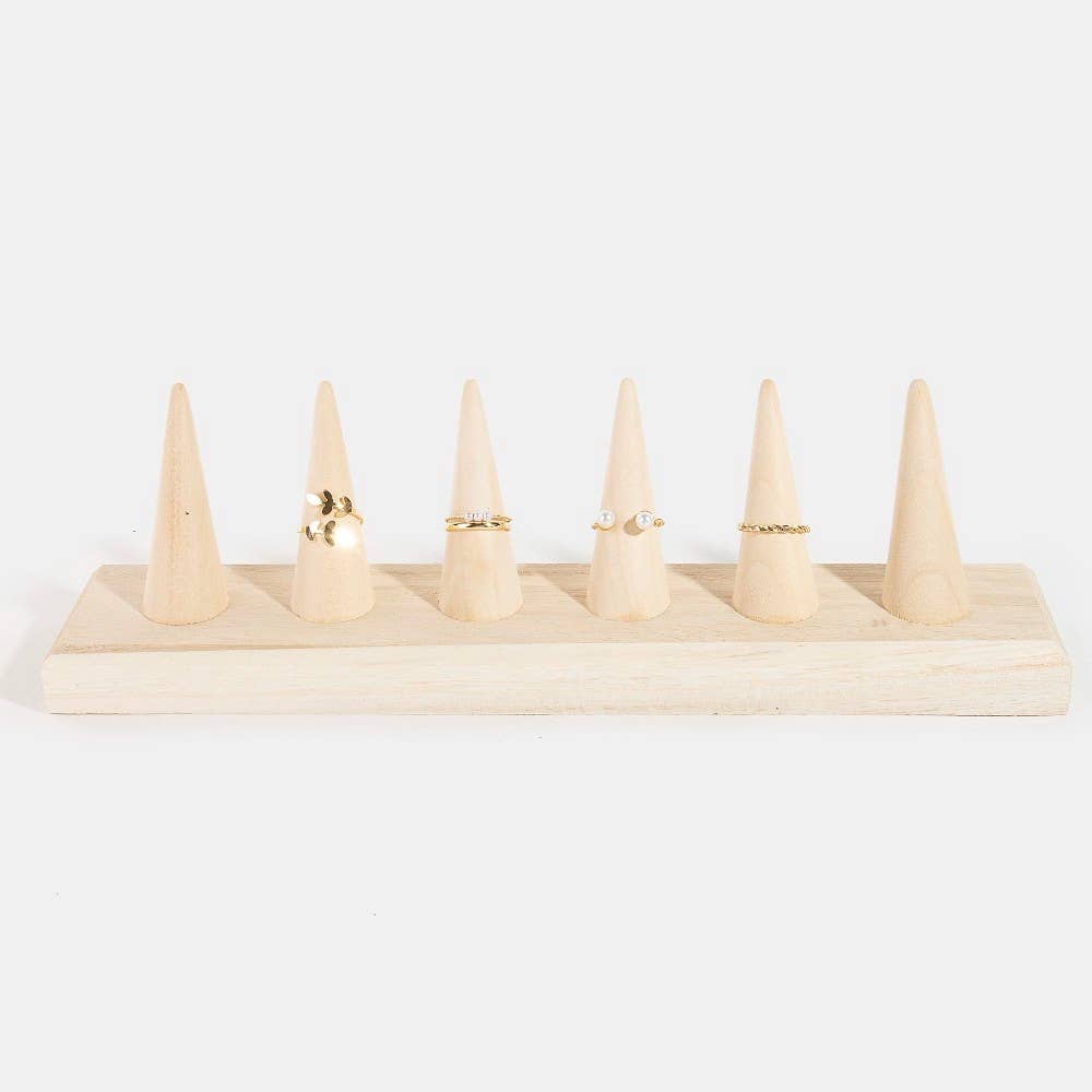 Wooden Ring Mount Display