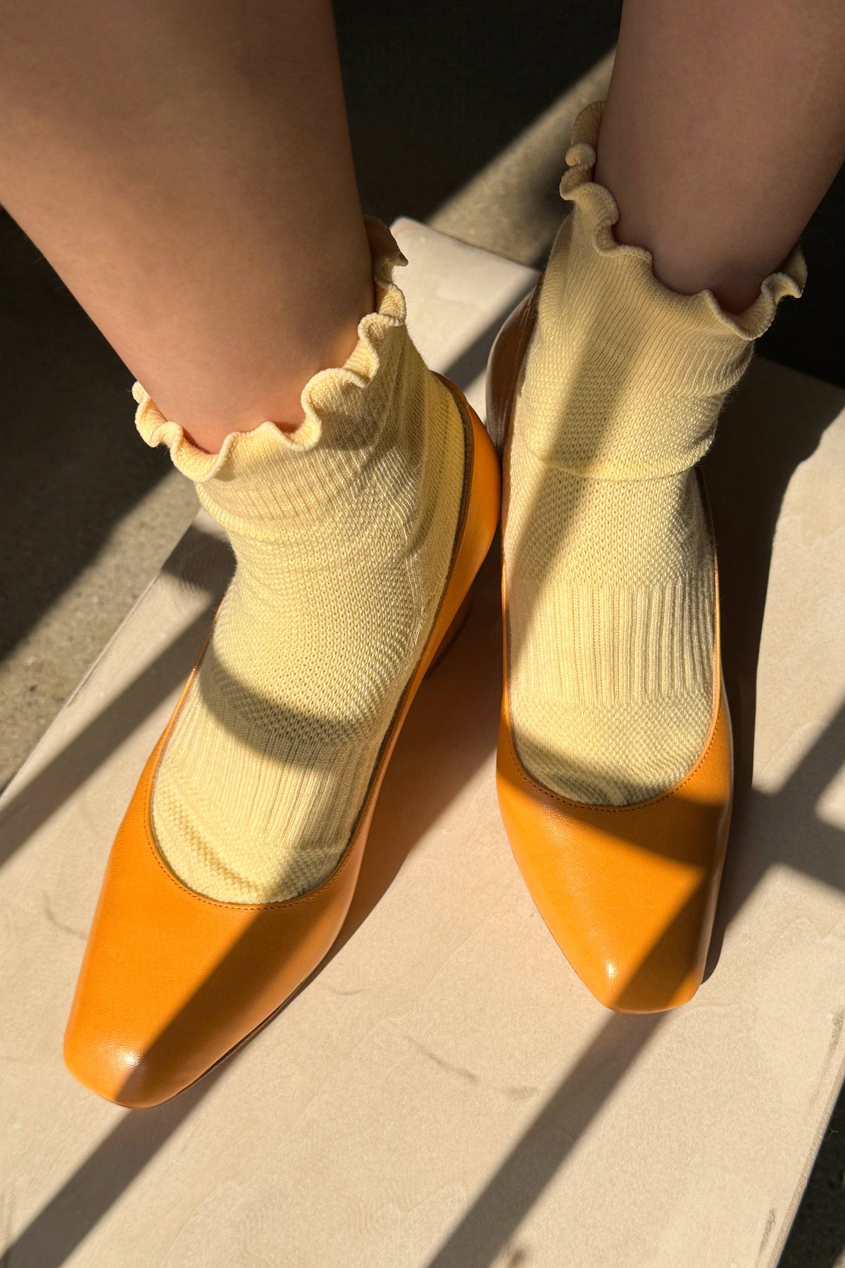 Ruffled Hugger Crew Socks