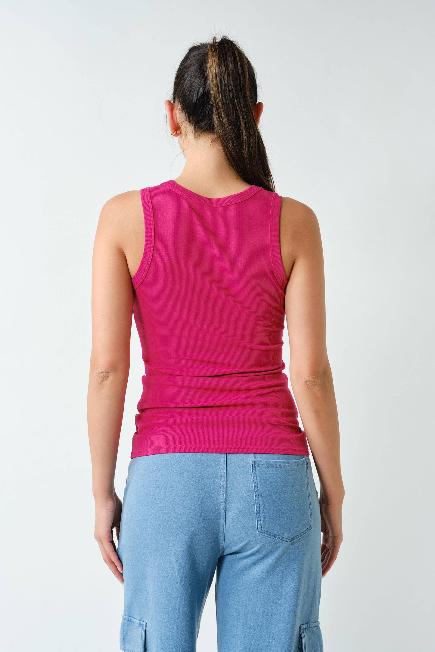 Essential Micro-Ribbed Athleisure Tank Top