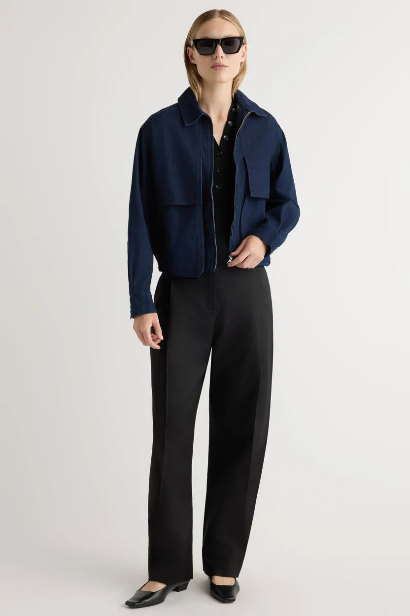 Cooper Denim Bomber Jacket