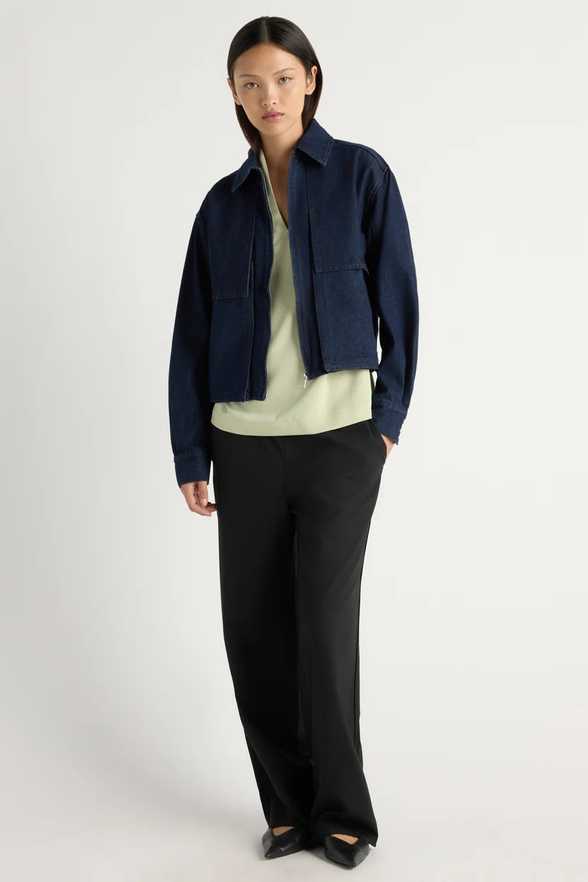 Cooper Denim Bomber Jacket