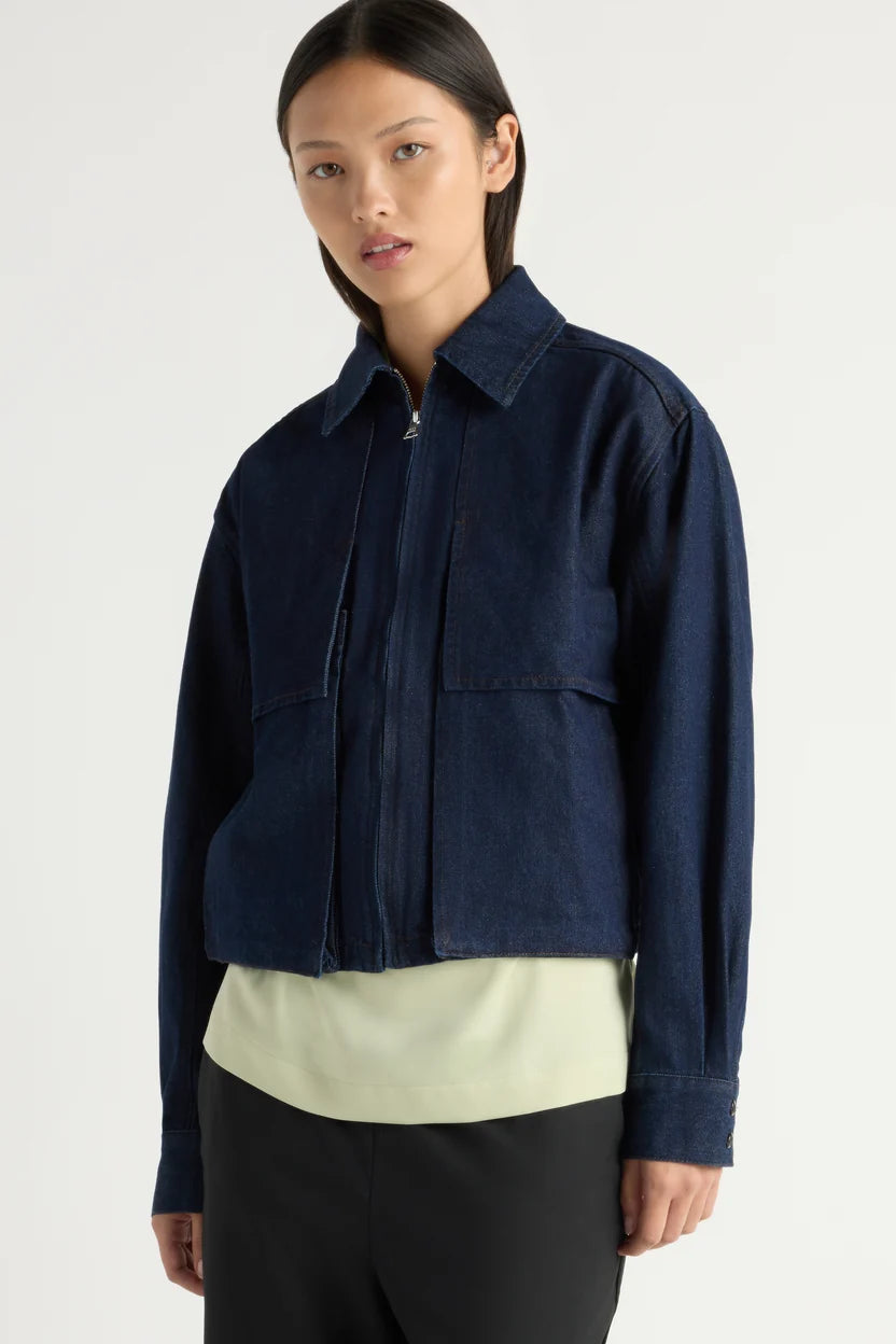 Cooper Denim Bomber Jacket