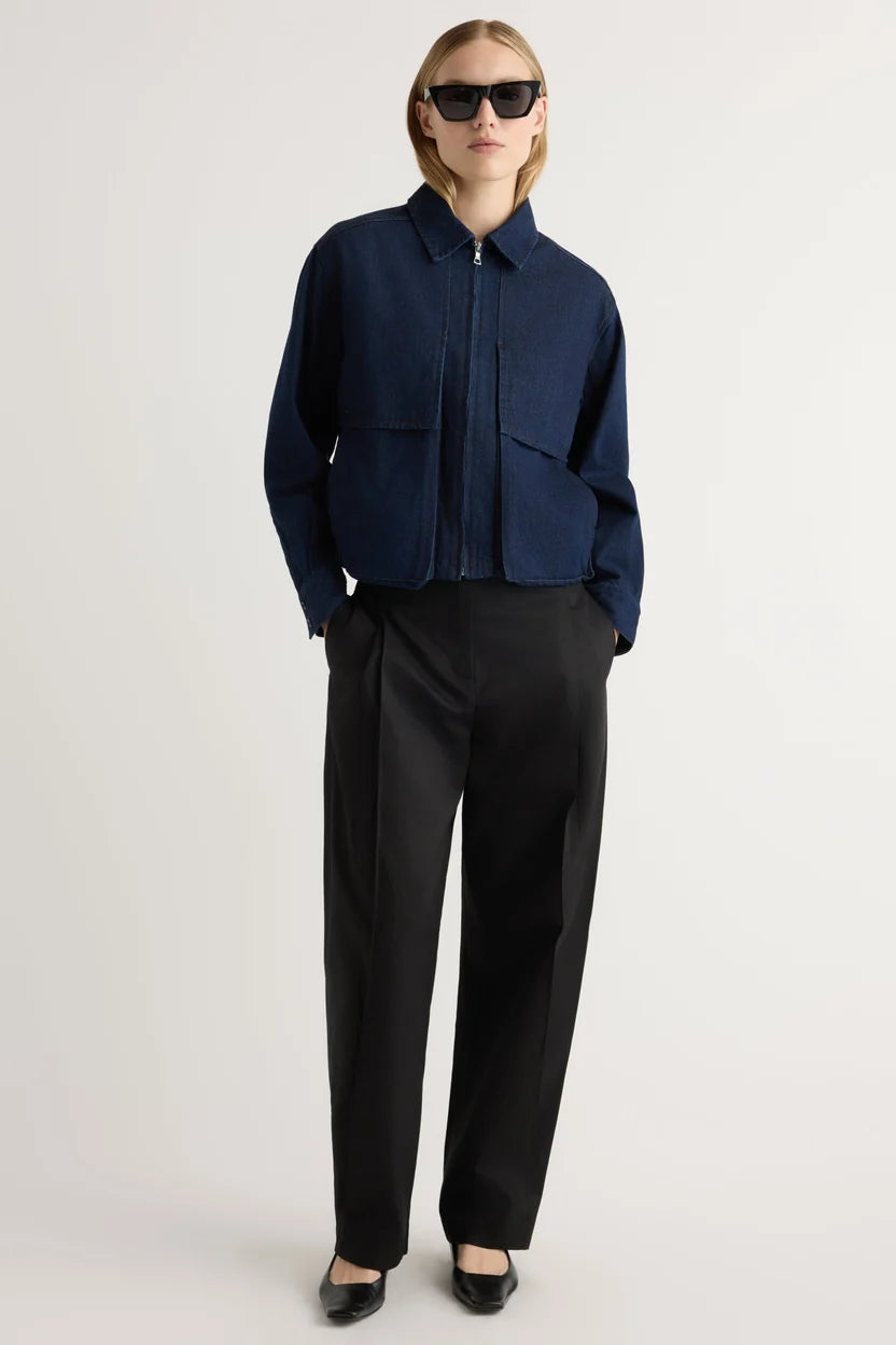 Cooper Denim Bomber Jacket