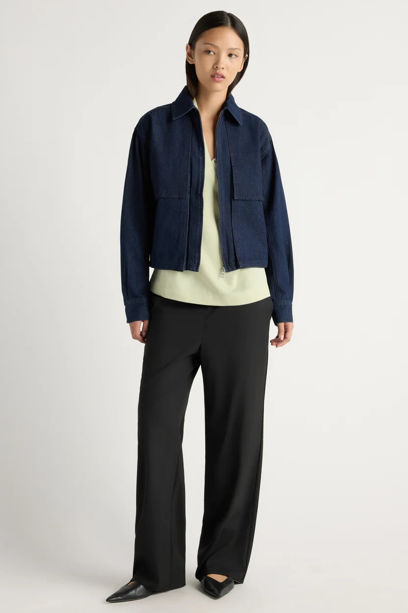 Cooper Denim Bomber Jacket