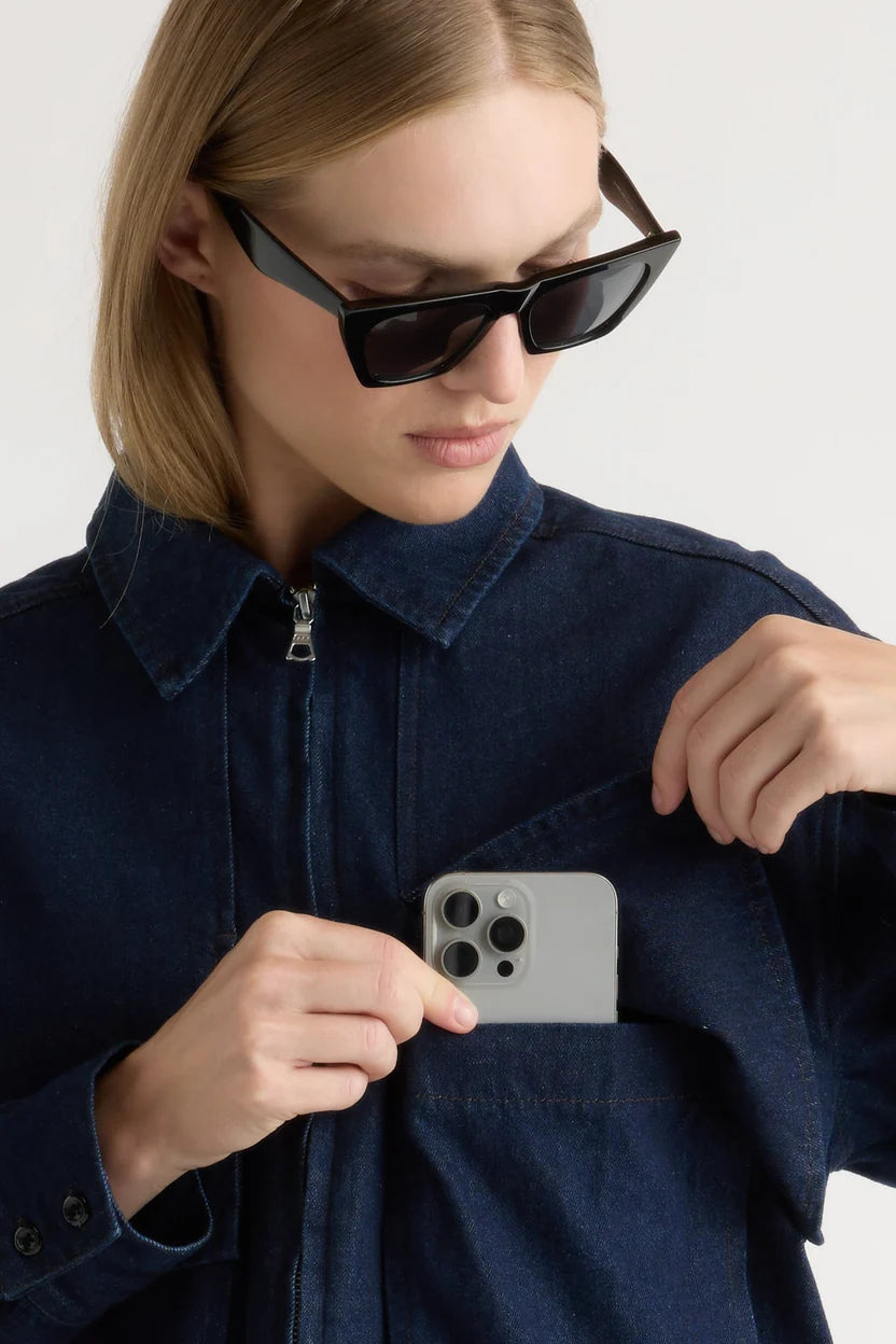 Cooper Denim Bomber Jacket