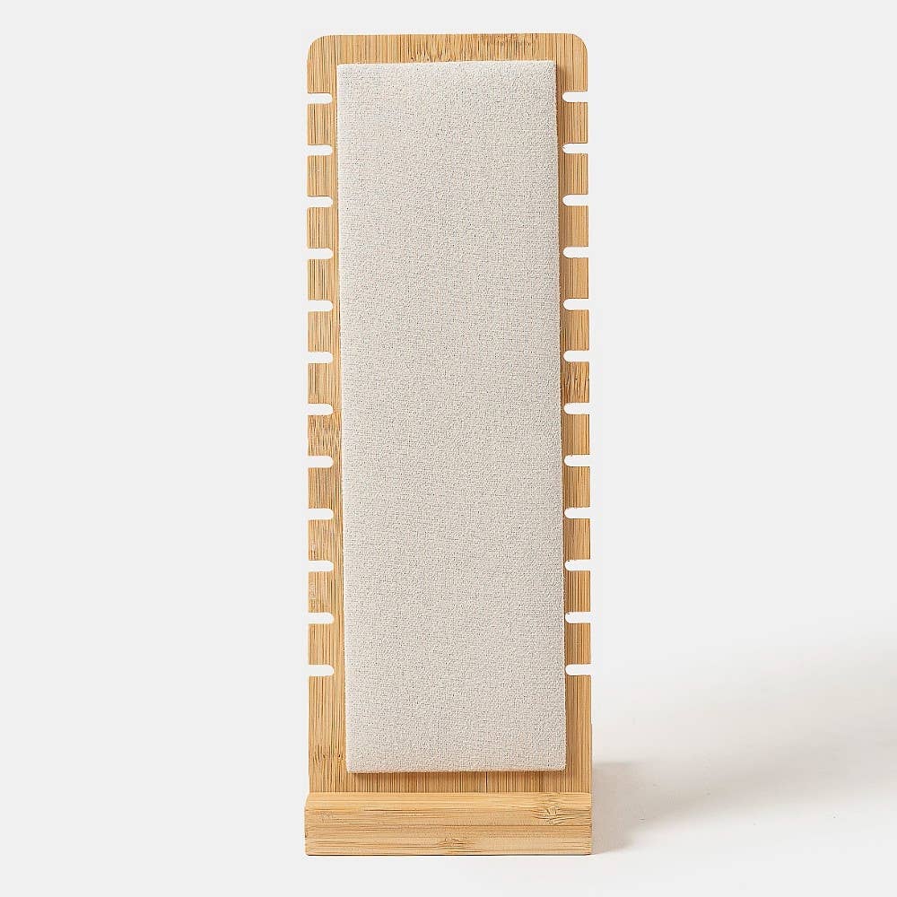 Long Wooden Jewelry Display Stand