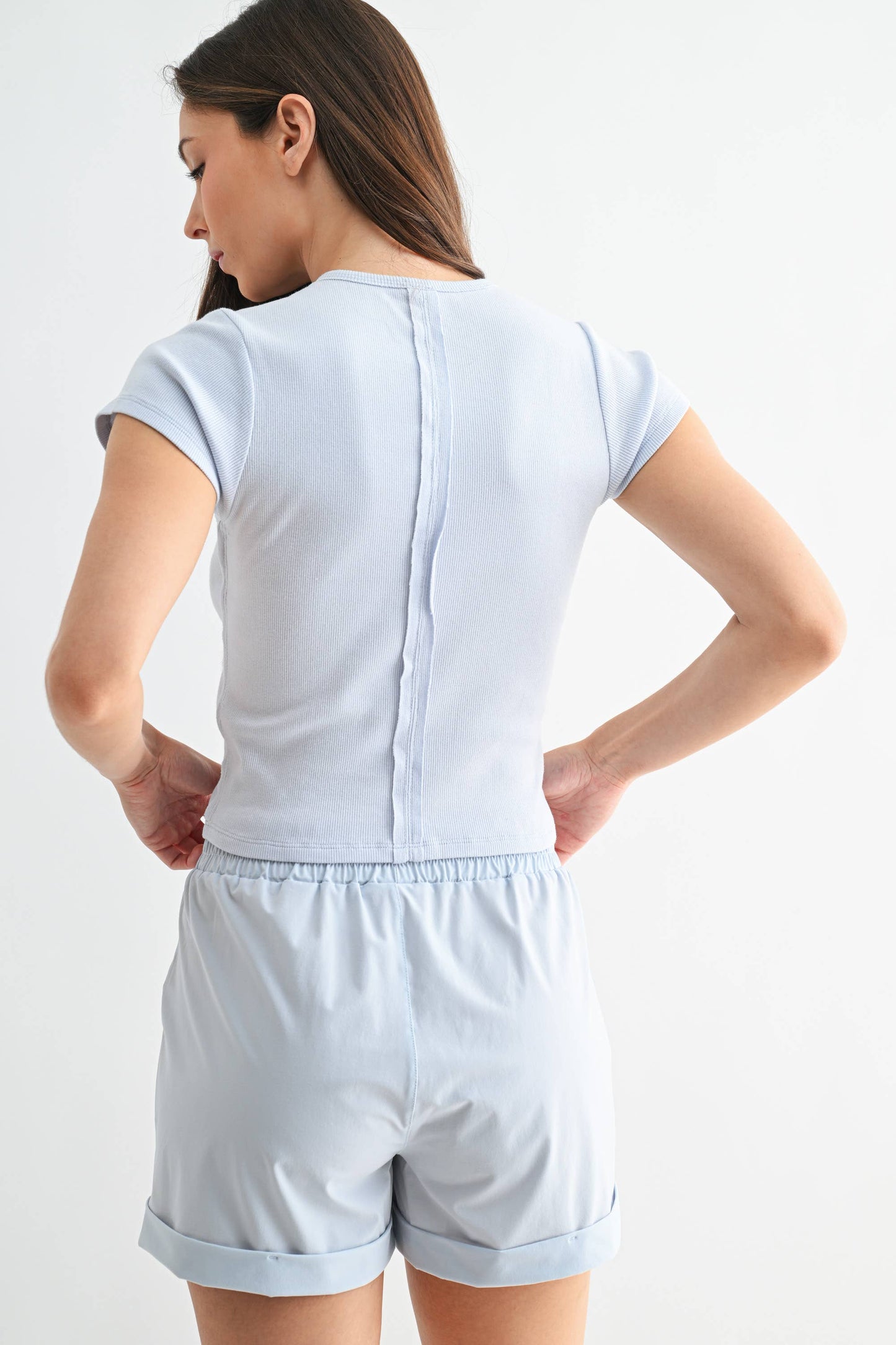 Ridge Raglan Ribbed Baby Tee