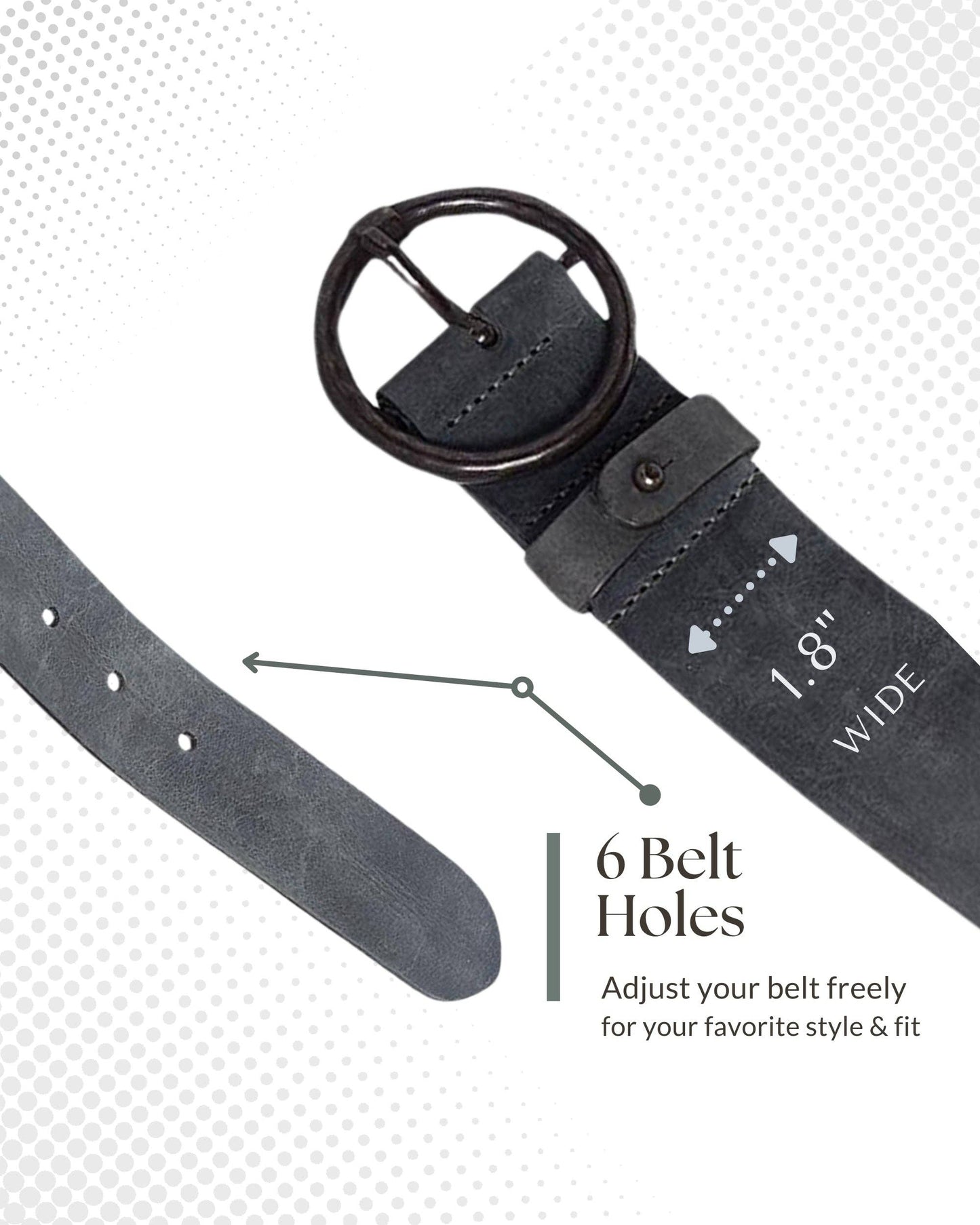 Pip | Vintage Full-Grain Leather Belt for Women