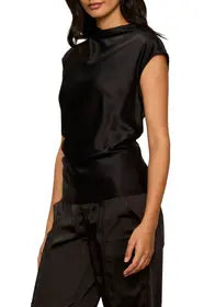 Nights w/ You Satin Shell Top