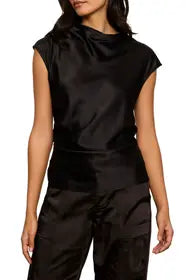 Nights w/ You Satin Shell Top