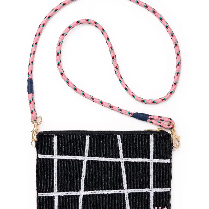 Leila Assorted Drink Beaded Clutch w/ Strap