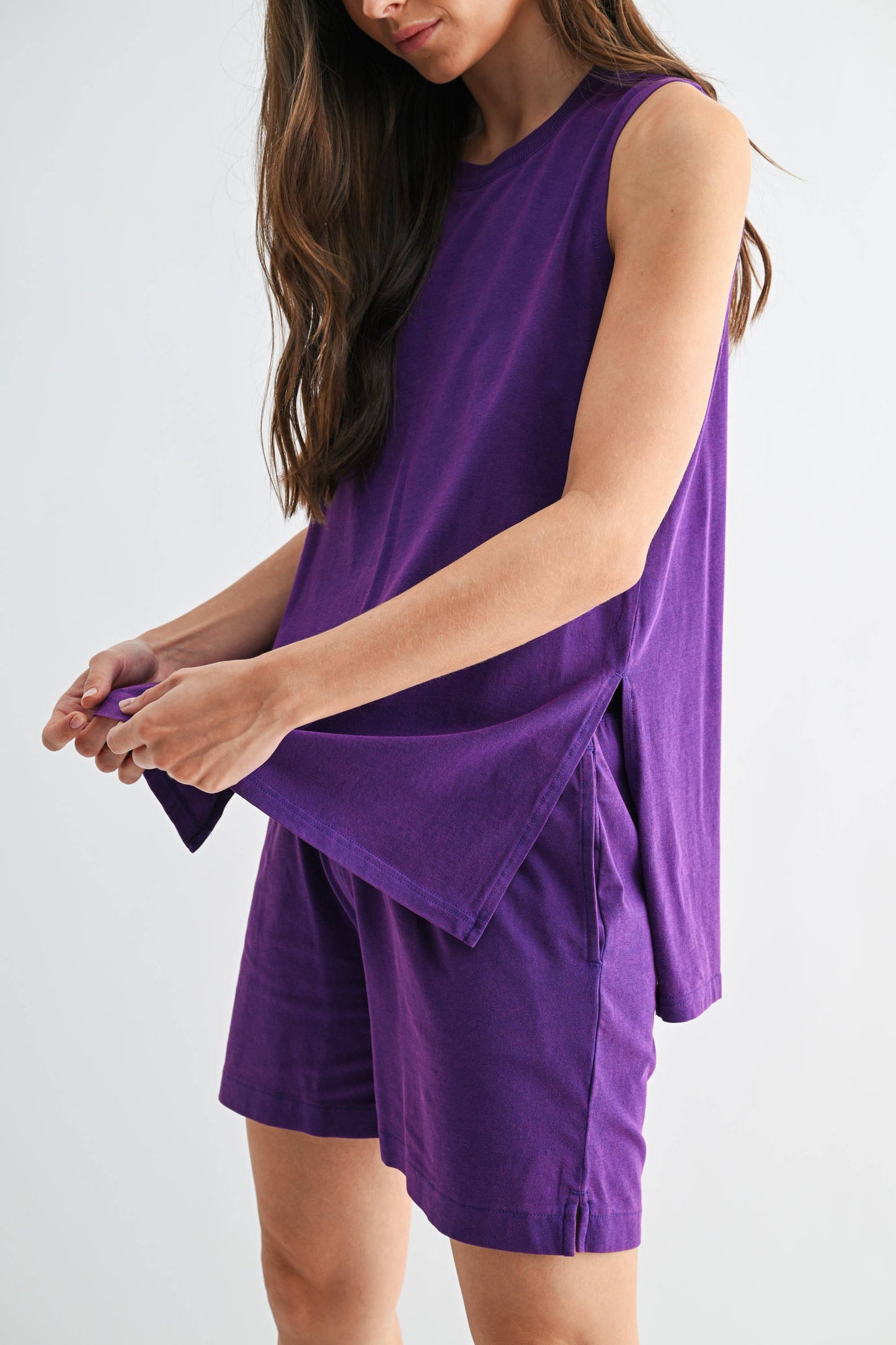 Coastal Drift Pima Cotton Tank Top Set