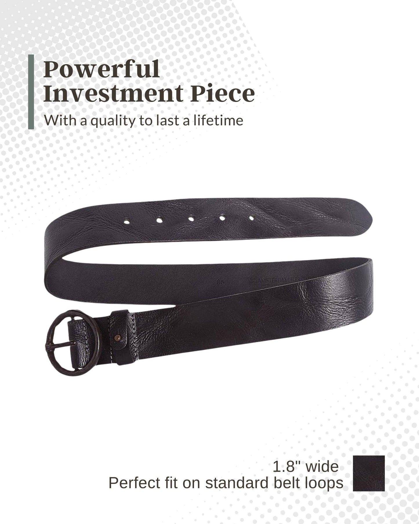 Pip | Vintage Full-Grain Leather Belt for Women