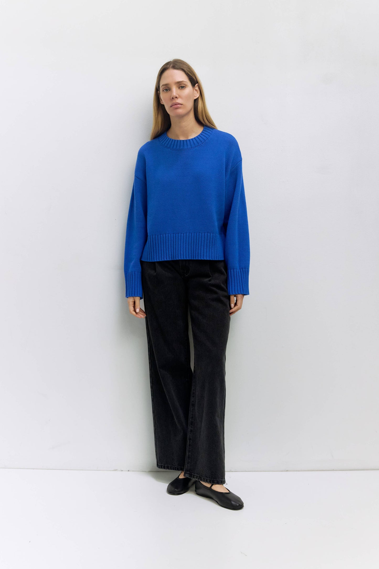 The Asher Sweater | Oversized Cropped Sweater: Yellow / SMALL