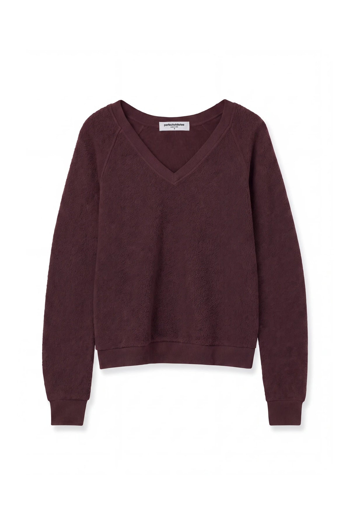 Zuri Ziggy V-Neck Reverse Fleece Sweatshirt