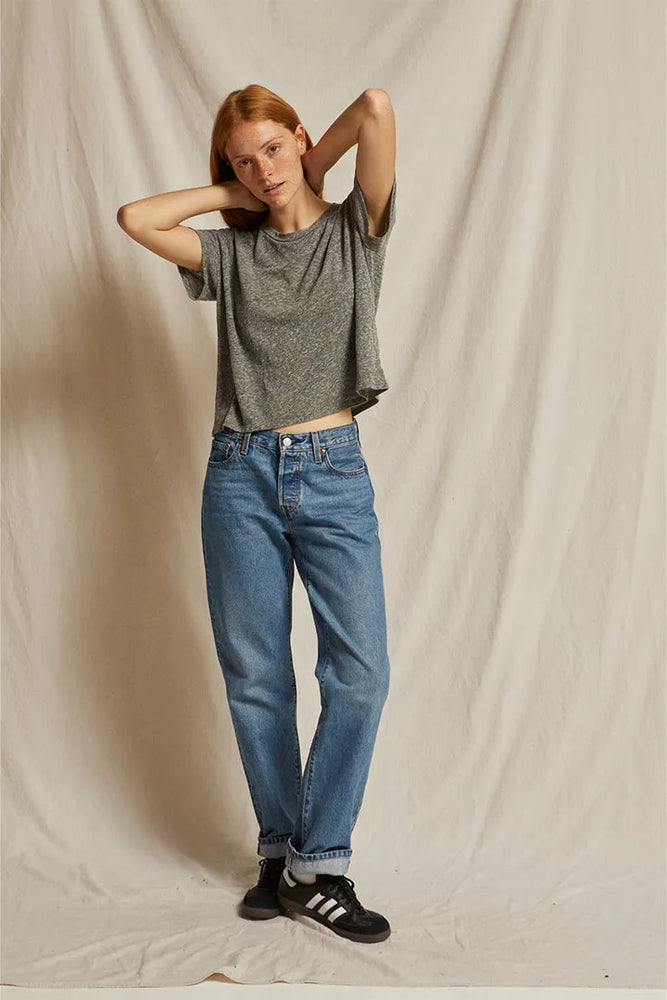 Cotton SS Boxy Crew Tee