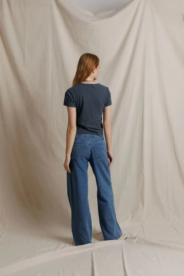 Harley Cotton SS Boxy Crew Tee