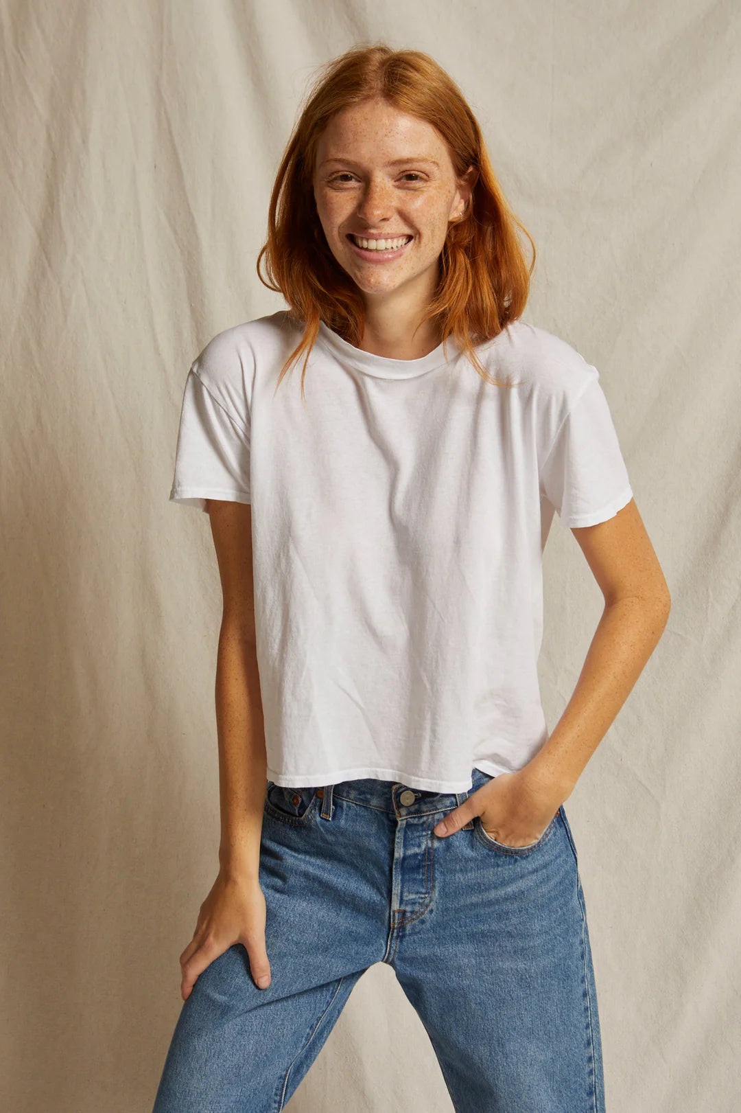 Cotton SS Boxy Crew Tee