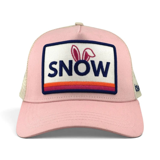 Snow Bunny Trucker Hat - Pink