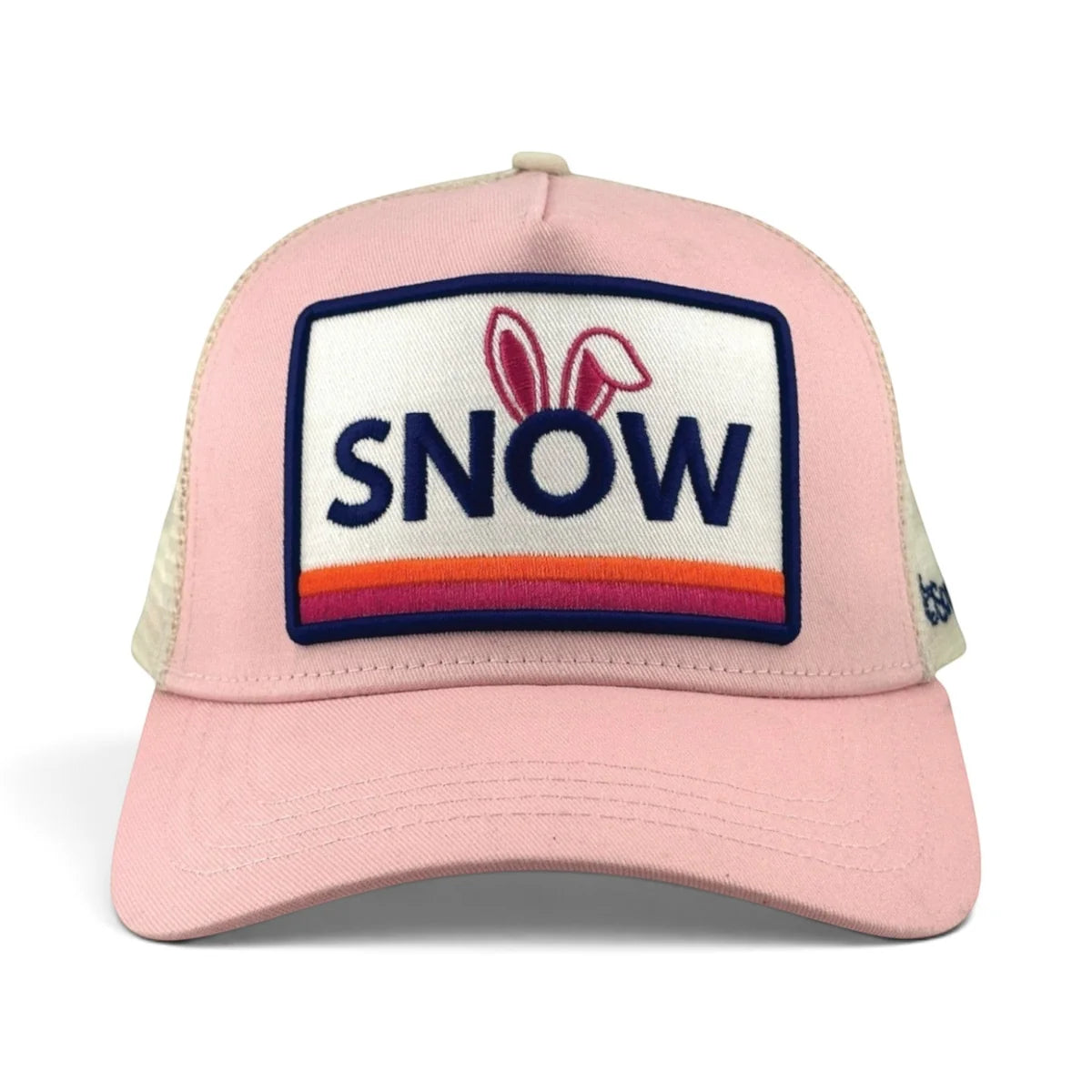 Snow Bunny Trucker Hat - Pink