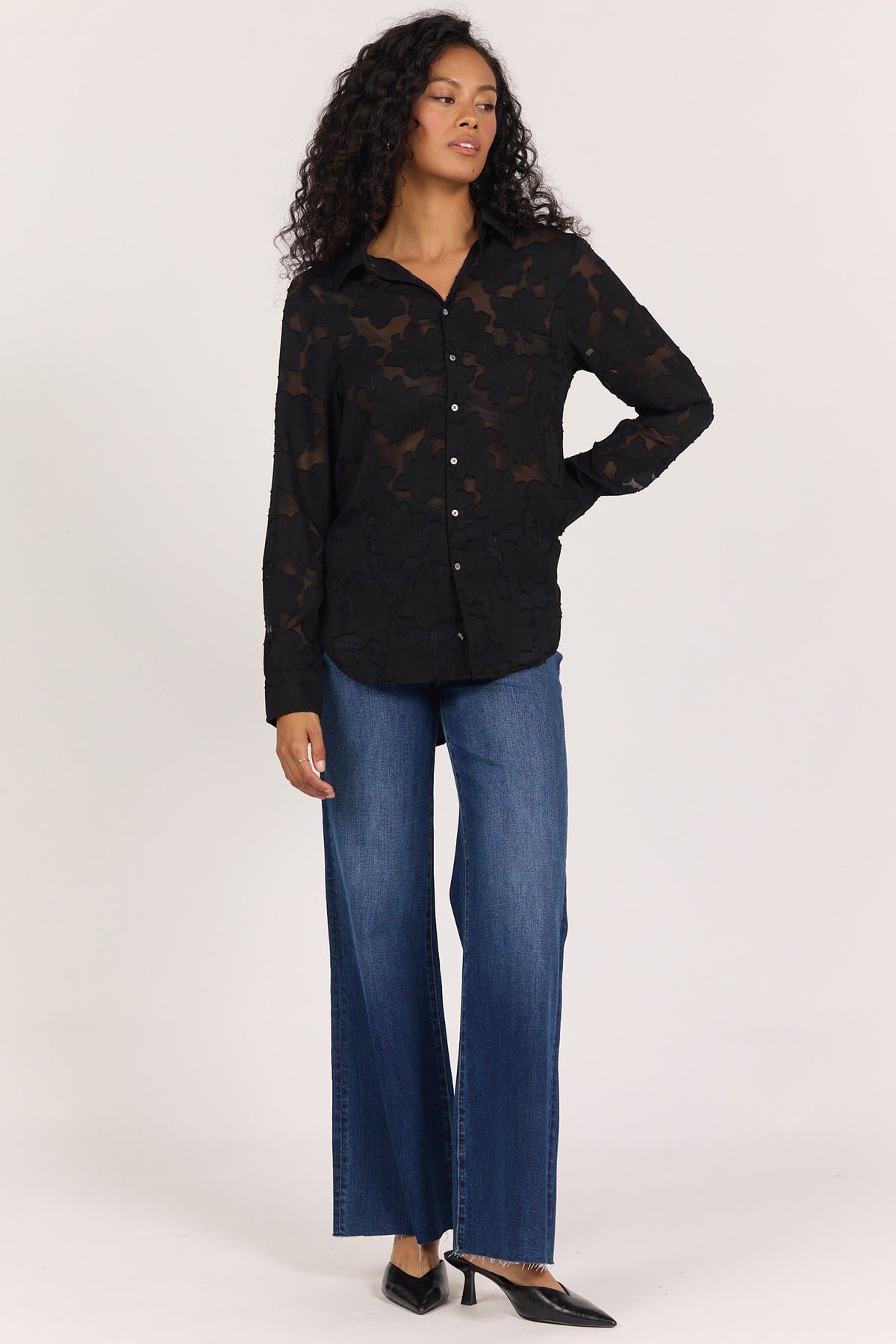 The Lolita Floral Button-Up