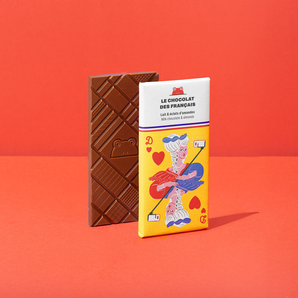 Choc des Français Milk Chocolate Bar with Almonds