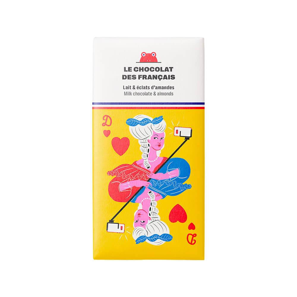 Choc des Français Milk Chocolate Bar with Almonds