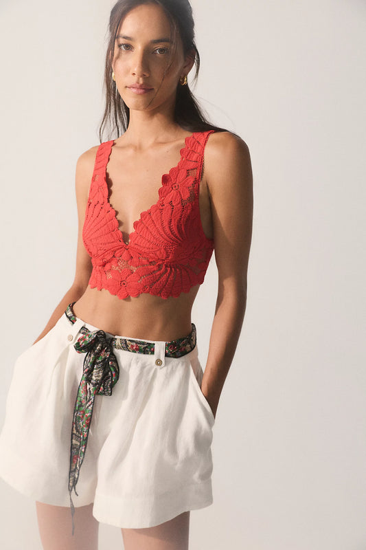 Petal Party Plunge Bralette