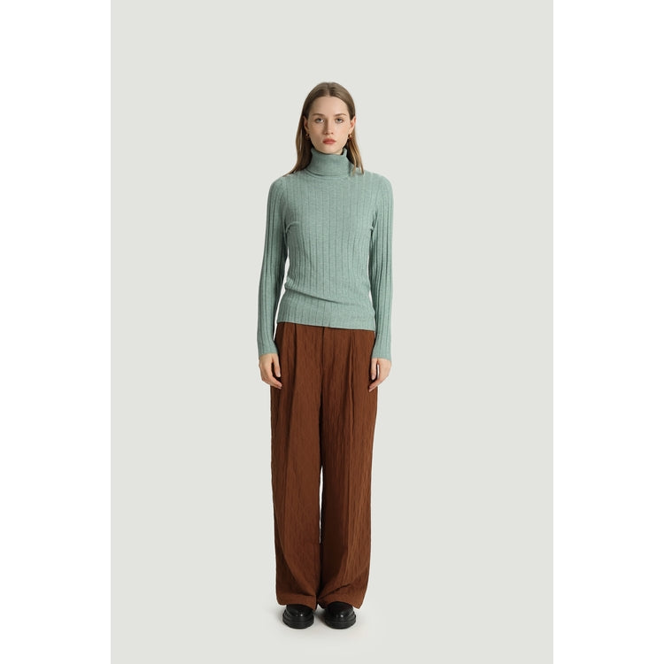 Mina T-Neck - Aqua