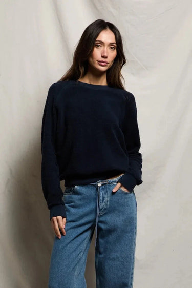 Reverse Fleece LS Shrunken Crew