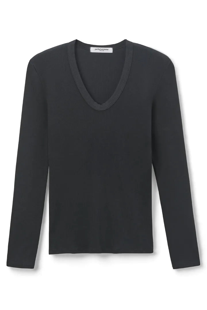 Robyn Luxe Rib Long Sleeve U-Neck