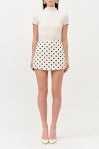 Polka Dot Woven Mini Skort