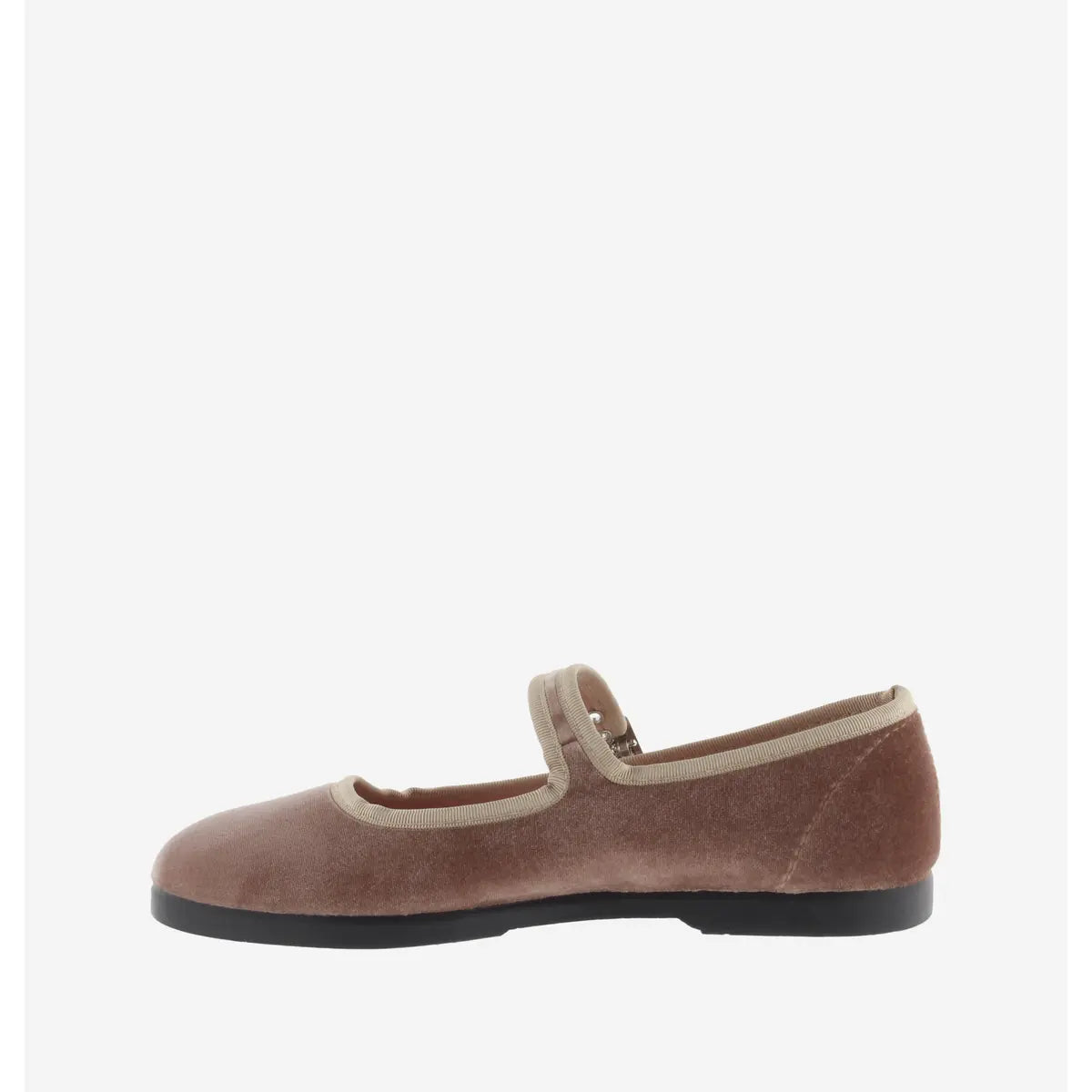 Gong-Fu Velvet Mary Jane Flats - Rosa