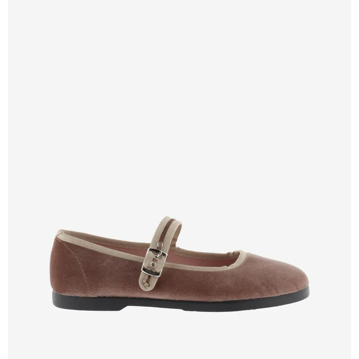 Gong-Fu Velvet Mary Jane Flats - Rosa