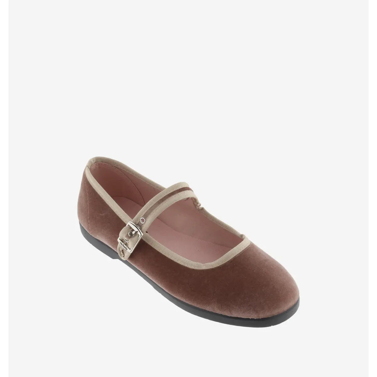 Gong-Fu Velvet Mary Jane Flats - Rosa